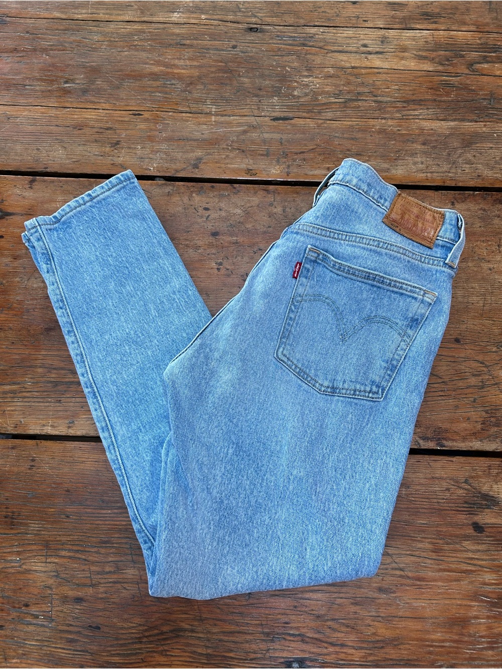 Levi's Womens 501 S Button fly Light Blue Classic Skinny Jeans W30 L28